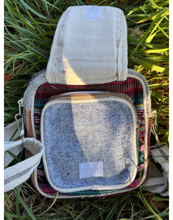 Ethno kabelka z konope - farebná